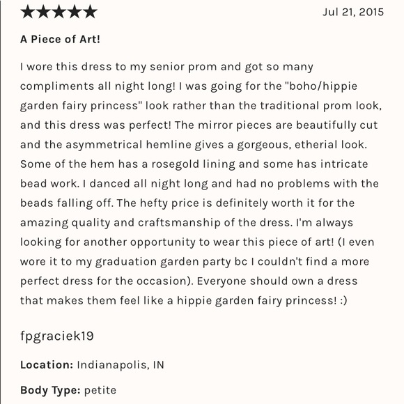 Free People ONE Mirrored Beaded Fairy Party Dress - Picture 14 of 16